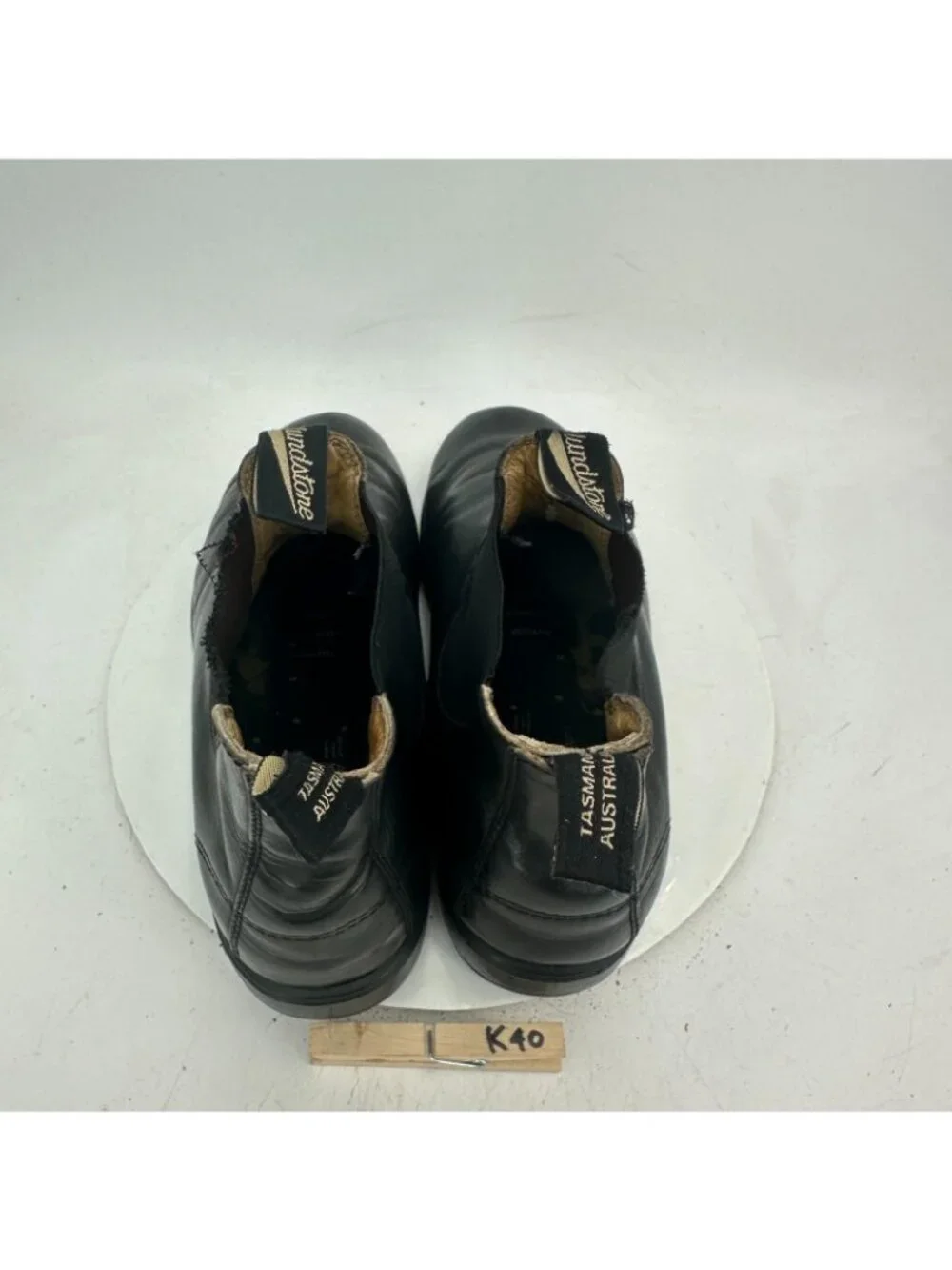 Blundstone Men Size 11 US 12 Black Leather Pull On Side Elastic Chelsea Boot